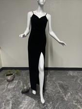 Beautiful Long Black Prom Dress size S made by Windsor