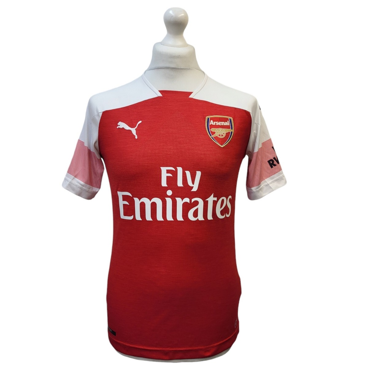 Maillot Arsenal Fly Emirates Rouge Et Blanc – Unisexe Taille L, Numéro 23