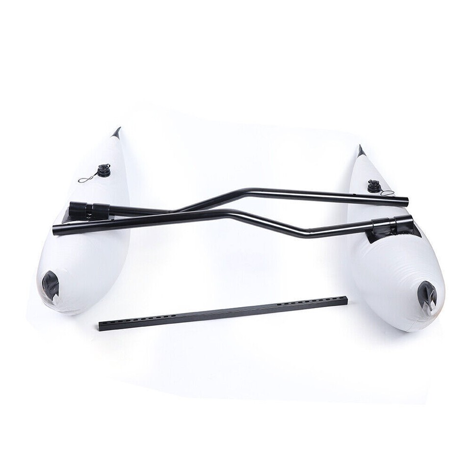 2x PVC Inflatable Outrigger Kayak Canoe Fishing Boat Float Tube ...