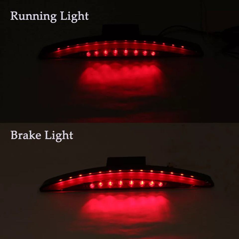 LED Tail Light Rear Red Lens Fender Tip Brake Fit For Harley Breakout