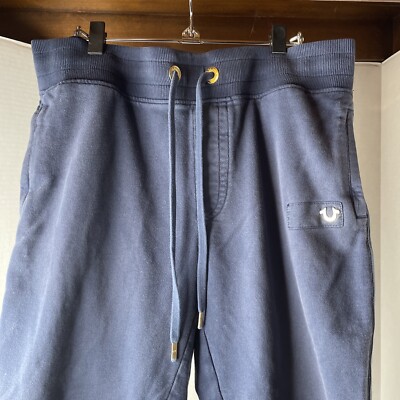 True Religion Sweatpants Large Navy Jogger Activewear Streetwear