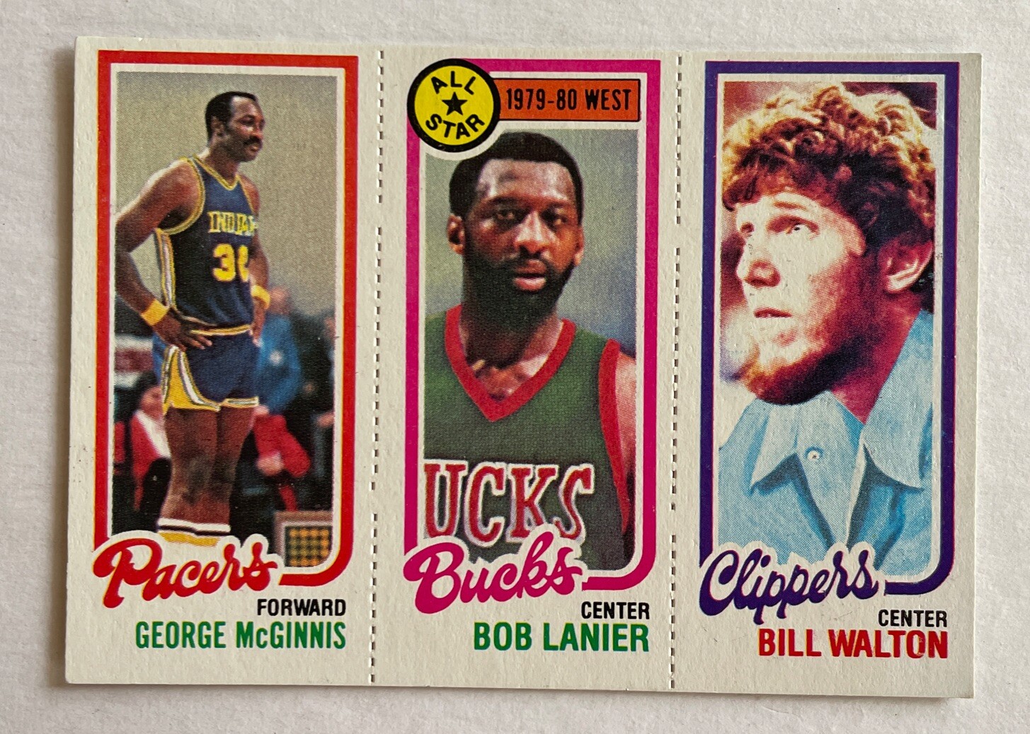 George McGinnis / Bob Lanier / Bill Walton #10 / 121 / 222 Basketball Cards 1980 Topps trading card — raw and PSA graded price guide