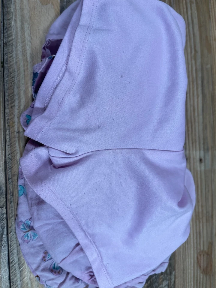 Saia borboleta rosa babado vestido shorts parte inferior Sonoma Goods For Life meninas tamanho 4 - Imagem 3 de 4