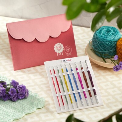 KnitPro ZING crochet hooks set, sizes 2-6mm, NEW