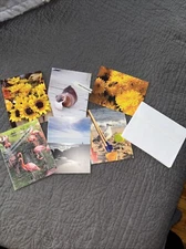 Original Photo Note Cards With White Envelopes Gift Set of 6 Summer Nature Theme