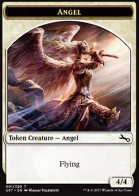 MRM ENGLISH FOIL Token 4/4 Angel MTG Magic Unstable