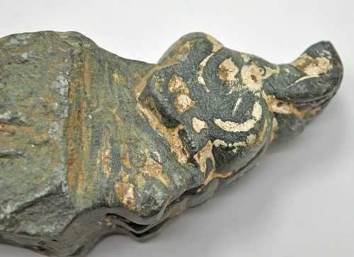 Antique Green Marble Elephant Figure Hook Hanger Original Old Hand Carved Fine - Bild 5 von 5