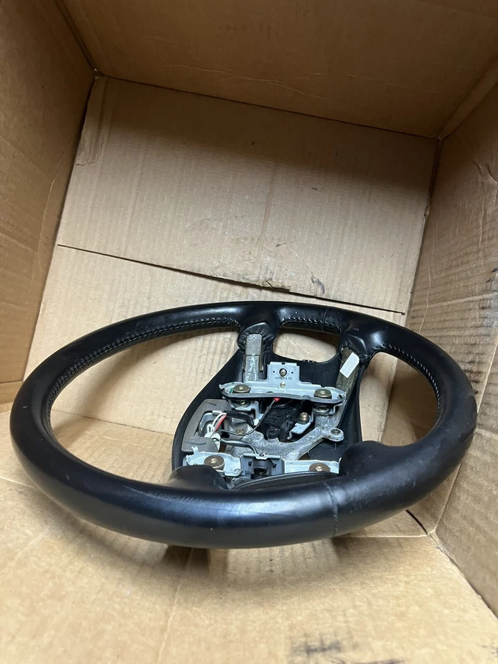 VOLANTE, couro preto, alavanca de cruzeiro, 1997 Lexus ES300, '97-'01 raro - Imagem 4 de 4