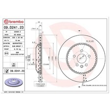 2x Brembo Scheibenbremse hinten LR161919 26271198