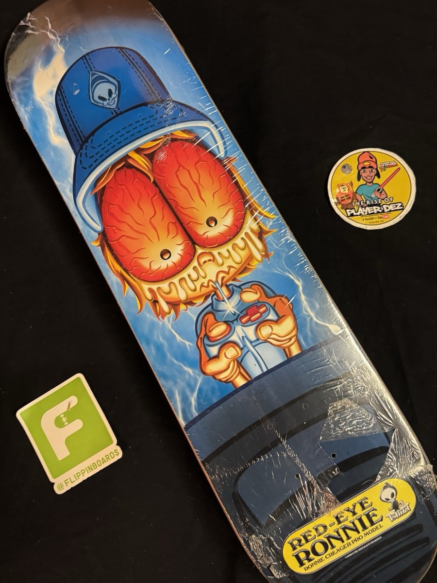 RARE Ronnie Creager Red Eyed FUBK Blind Kids 8.125 Skateboard Deck