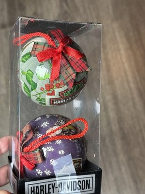 VTG Harley Davidson Christmas Ornaments ~ Santa Claus on a Harley 2000