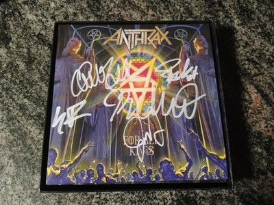 Autographed Anthrax For All Kings 7'' Single Singles Box Set 10 vinyl SIGNED