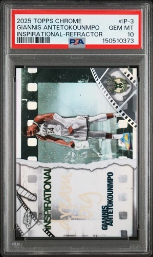 2025 Topps Chrome Giannis Antetokounmpo Base (PSA 10)