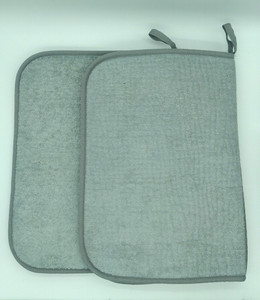 Norwex  2x Gray Microfiber Dish 20" x 14"  Drying Mats