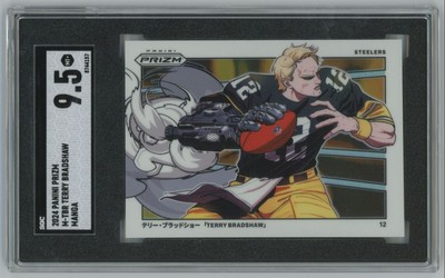 TERRY BRADSHAW 2024 PANINI PRIZM MANGA HORIZONTAL #M-TBR CASE HIT