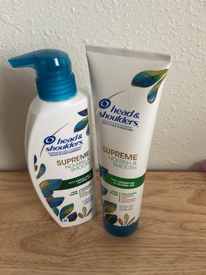 2 Pack Lot Head & Shoulders Supreme Nourish & Smooth Shampoo & Conditioner