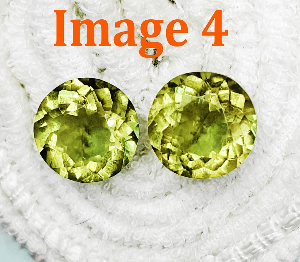 Alexandrite Color Changing Pair 9 To 11 Ct Loose Gemstone Round Certified RL162 - Image 4 of 4