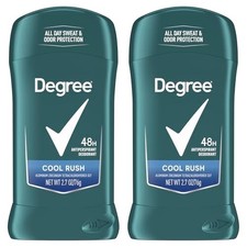 Degree Men Original Antiperspirant Deodorant Cool Rush Twin Pack 48-Hour 2.7 oz
