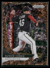 Patrick Corbin 2020 Panini #187 Prizm Bronze Donut Circles #/25 Washington