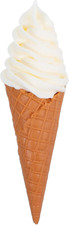 Fake Ice Cream Cones White Mini Artificial Ice Cream Cone Models for Home Kitche