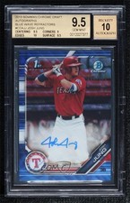 2019 Bowman Draft Chrome Pick Blue Wave Refractor Josh Jung BGS 9.5 Auto ya6