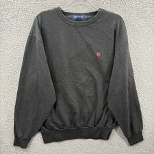 Vintage Polo Ralph Lauren Sweater Men L Gray Knit Golf Crest Logo Shield VTG 90s