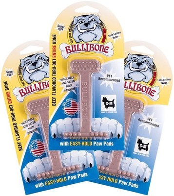 Nylon Dog Chew Toy for Aggressive Chewers - Dental Hygiene Bone with Beef Fla...