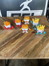 Arby's 2025 Squad Kids Meal Toys Lot 6 Roast beef Curly Fries Crinkle D1