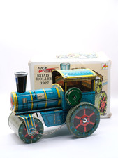 Vintage Kovap Road Roller 1927 Litho Tin Wind Up Toy - Working
