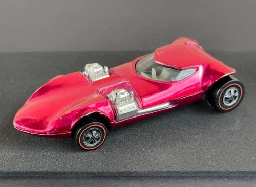 Vintage Hot Wheels Redline 1969 Bright Rose Pink Twinmill - White Int., Nice!