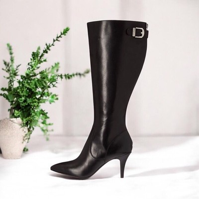 Anne Klein Wide Calf Knee High Boots - Size 8.5