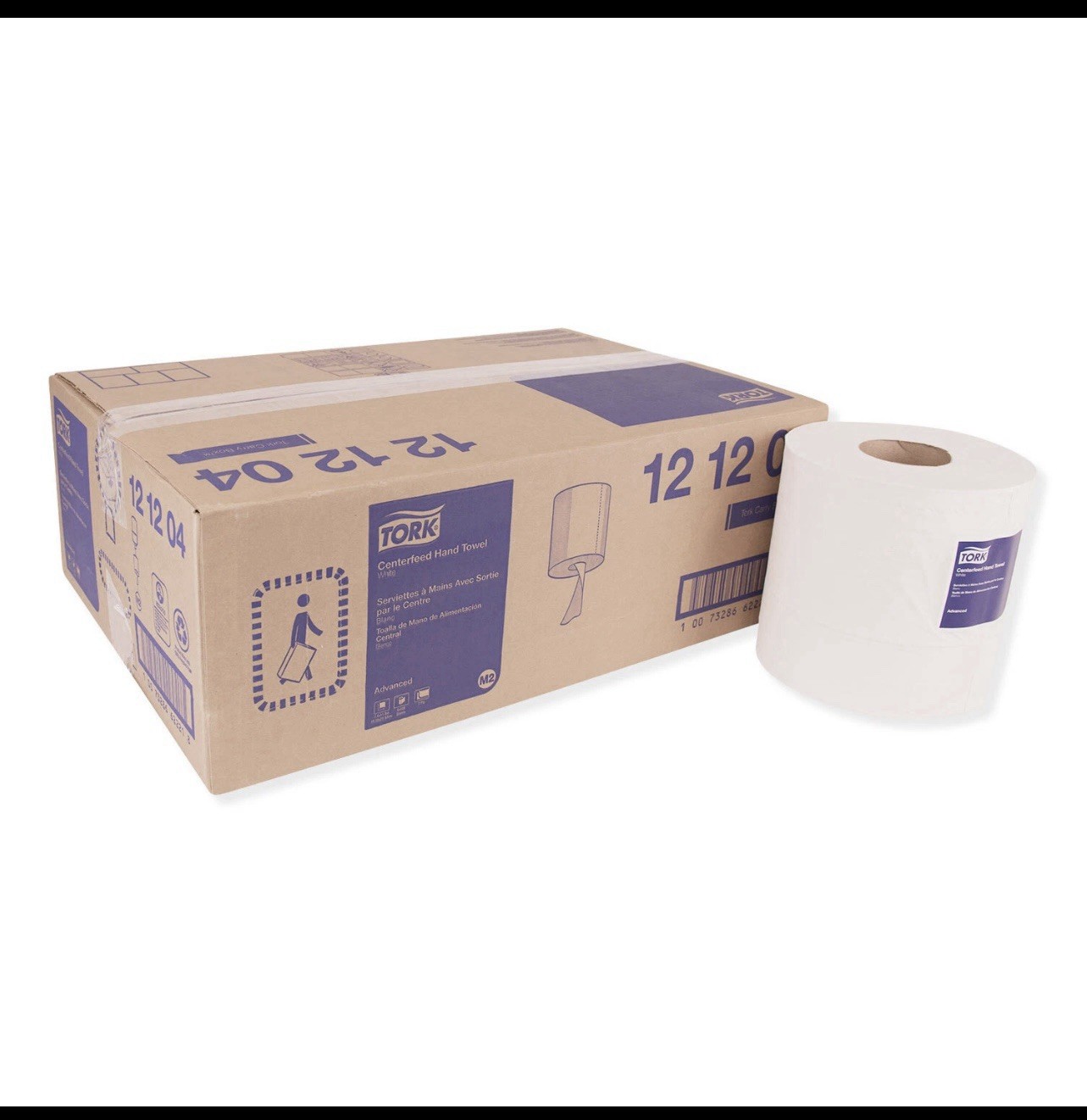 2-ply 7.6 X 11.8 White 600/roll 6 Rolls/carton 121204