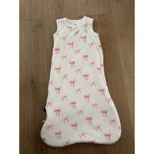 Kyte Baby Sleep Bag 1.0 TOG Pink Bows Bamboo Rayon Sleeping Sack XS