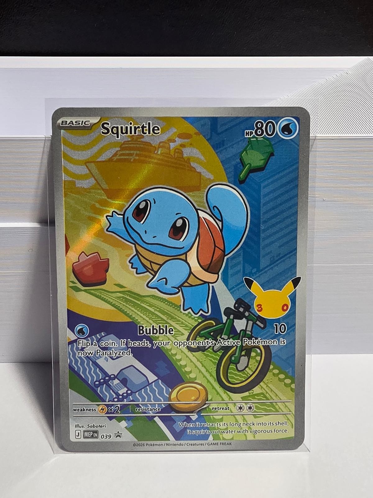 Squirtle 039 Holo Promo ME: Mega Evolution Promo Pokemon Near Mint