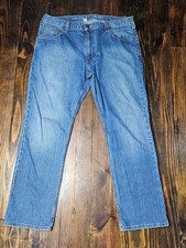 Carhartt Men's Jeans Blue 38x30 Relaxed Fit Straight Leg Denim Rugged Flex
