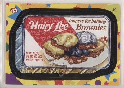 2008 Topps Wacky Packages Flashback 1 Black Border Hairy Lee Brownies #49 0h1