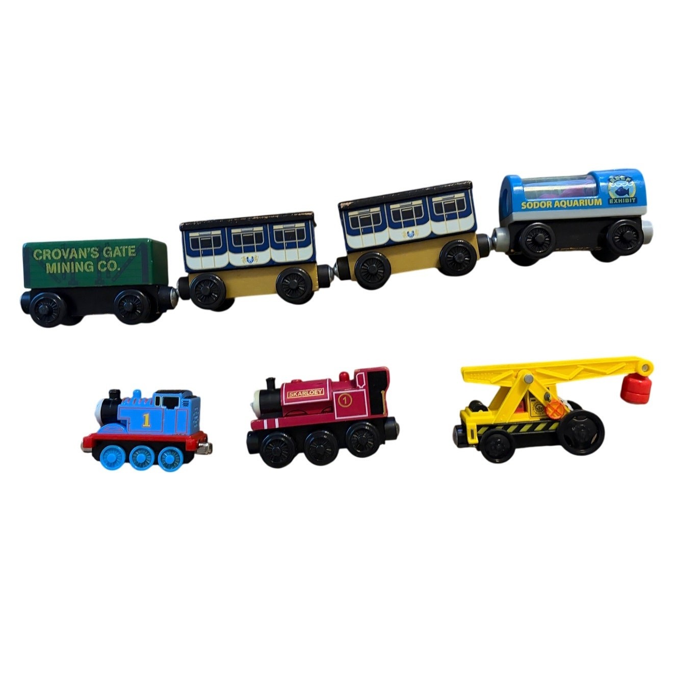Thomas The Train & Friends Lot Squid Coal Mattel Diecast Magnetic Skarloey Kevin