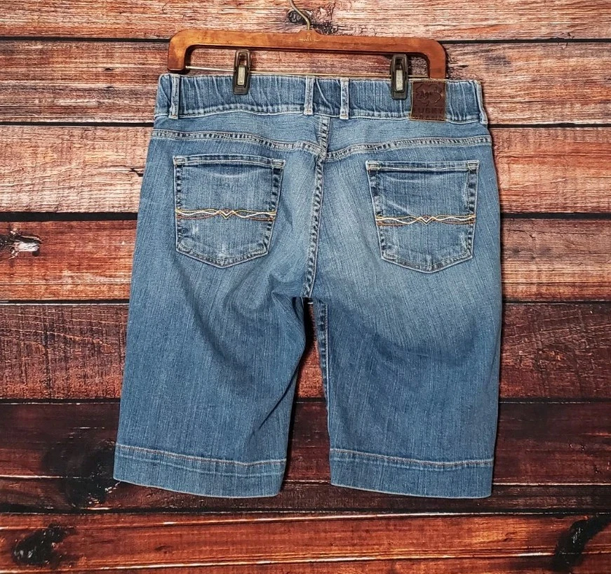 Pantalones Cortos Jean Maternidad Lucky Brand Pequeños Vintage Años 90 Lil Maggie Por Gene Montesano Foto 4 de 4
