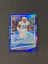 2020 Panini Donruss Optic Football Kenneth Murray Rookie Auto Purple 23/35 #116