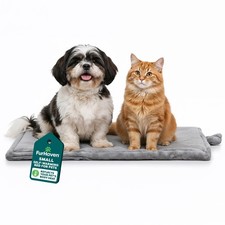 FurHaven ThermaNAP Self Warming Cat Mat, Dog Bed for Crates with Self-Warming Te