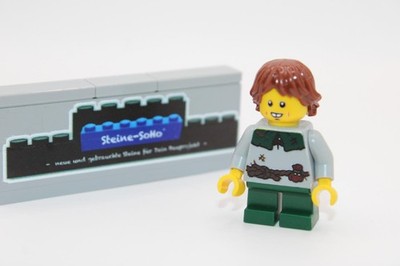 Lego (c) 1x Ritter Figur - Bauer Kind - #7 - Bewohner - Custom Druck