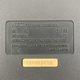 NEC PC Engine CORE GRAFX Console PI-TG3 w/ Box Tested Works 0450 UT