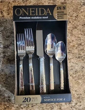 Oneida Monoa 20-Piece Stainless Steel Flatware Set (Service for 4)