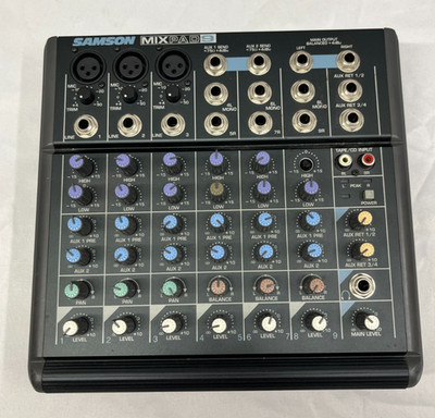 Samson MixPad 9 Professional 9 Channel Mixer & Adapter, Exc. Cond, Pre Owned