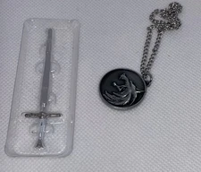 Mini brands Netflix The Witcher Lot Of Two One Luxury Medallion And A Sword