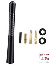 Short Car Antenna Mast Carbon Fiber Truck Vehicle Replacement Antenna 4.7 Black