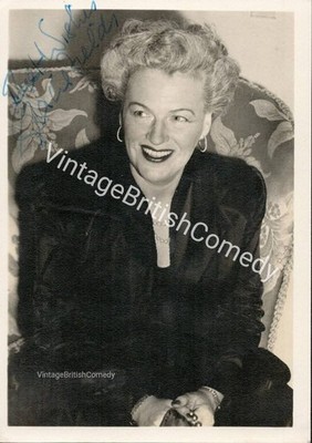Gracie Fields - Vintage Music-Hall handsigniertes handsigniertes Foto 50er Jahre
