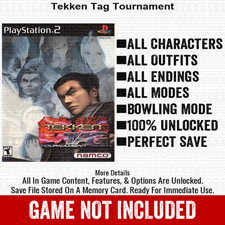 Tekken Tag Tournament 100 PS2 Memory Card All CHEATS ITEMS