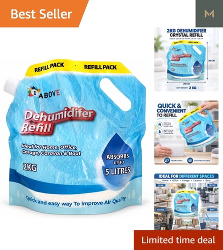 Versatile 2kg Moisture Absorber Crystals - Perfect for Home, Caravans & More