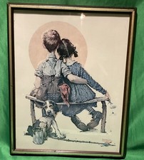 Norman Rockwell 'Pride of Parenthood' (Puppy Love) Print from A Boy and His Dog Series — listing 3